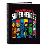 Ring binder The Avengers Super heroes Black A4 (26.5 x 33 x 4 cm)