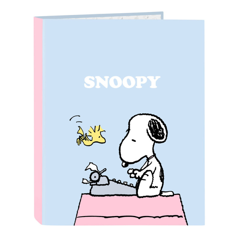 Ring binder Snoopy Imagine Blue A4 26.5 x 33 x 4 cm