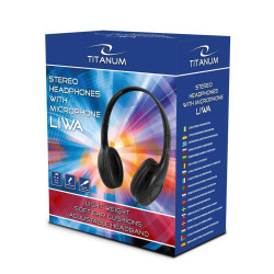 Headphones with Microphone Titanum TH114 Black