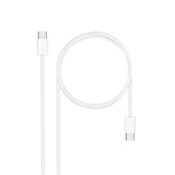 USB Cable NANOCABLE 10.01.6001-CO 1 m White (1 Unit)