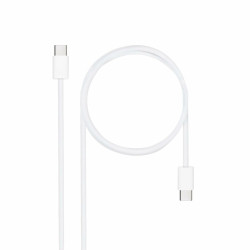 USB Cable NANOCABLE 10.01.6001-CO 1 m White (1 Unit)