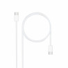 USB Cable NANOCABLE 10.01.6001-CO 1 m White (1 Unit)