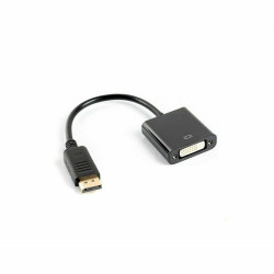 DisplayPort to DVI Adapter Lanberg AD-0007-BK Black 10 cm