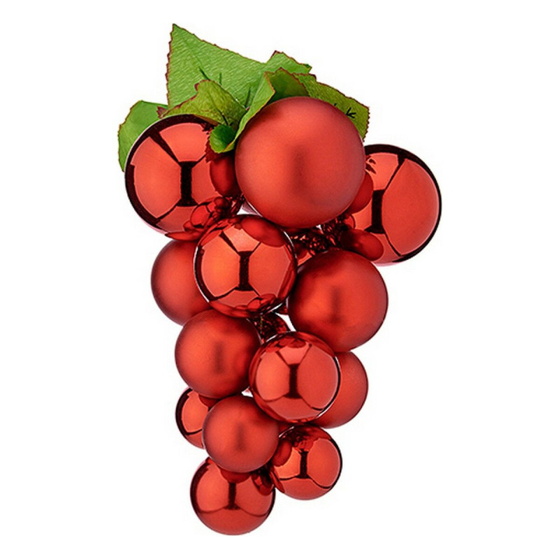 Christmas Bauble Grapes Red Plastic 18 x 18 x 28 cm