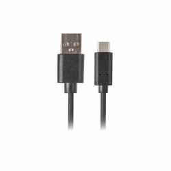 Cable Micro USB Lanberg CA-USBO-20CU-0005-BK Black 50 cm 0.5 m