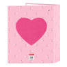 Ring binder Safta Love Yourself Pink A4 (27 x 33 x 6 cm)