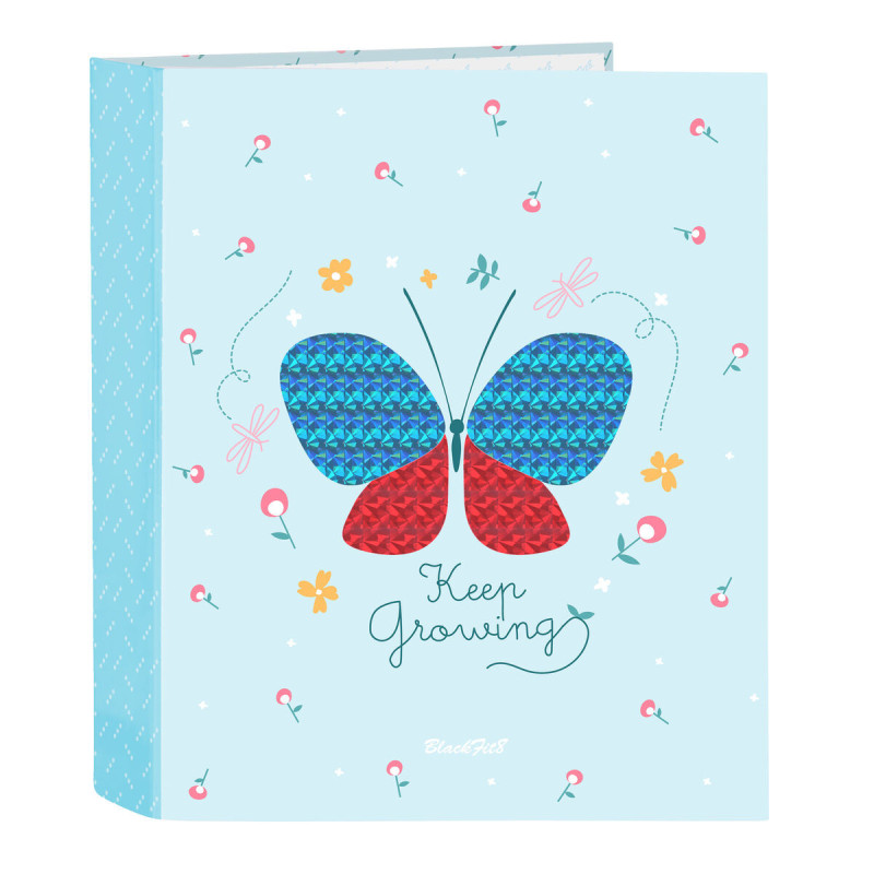 Ring binder BlackFit8 Keep Growing Light Blue A4 (27 x 33 x 6 cm)