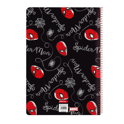 Notebook Spider-Man Hero Black A4 80 Sheets