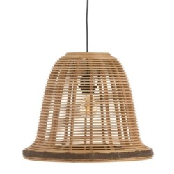 Ceiling Light Natural Bamboo 220-240 V 41 x 41 x 33 cm (2 Units)