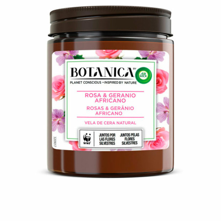 Scented Candle Air Wick Botanica Geranium Roses 205 g