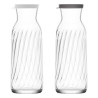 Glass Bottle LAV 1,2 L With lid