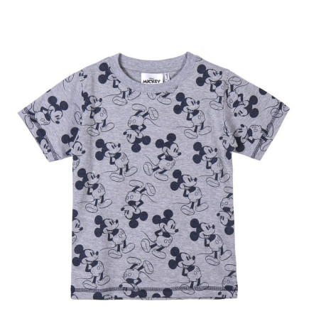 Child's Short Sleeve T-Shirt Mickey Mouse Grey