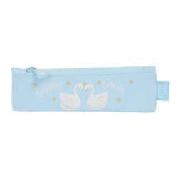 School Case Glow Lab Cisnes Blue 20 x 6 x 1 cm