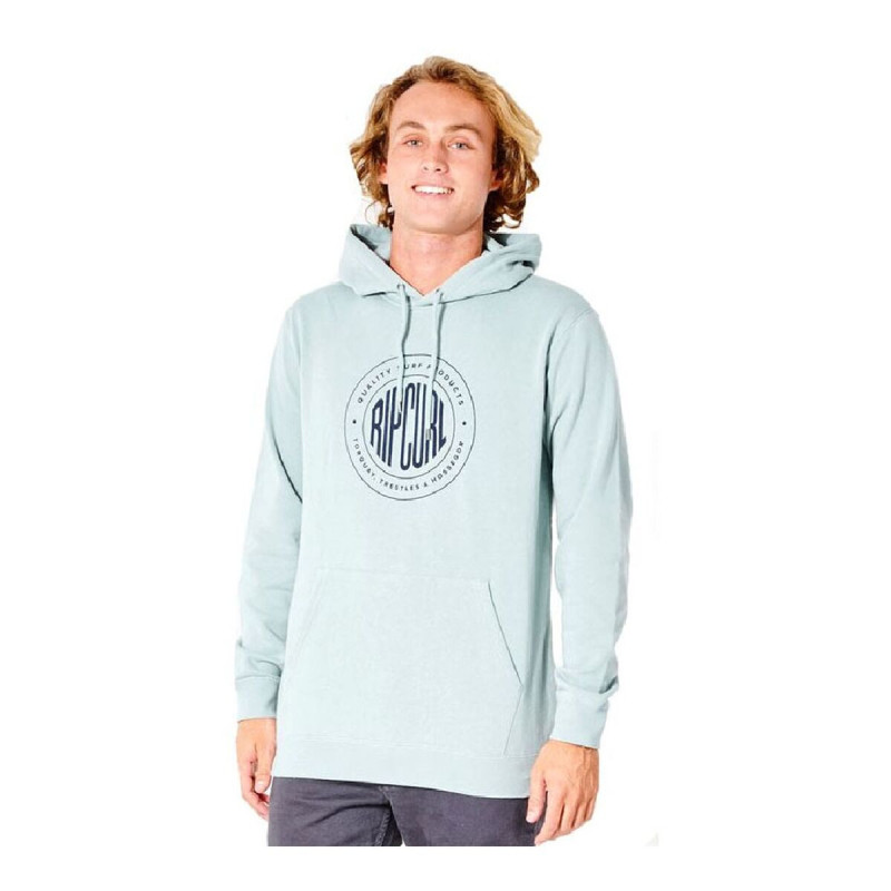 Men’s Sweatshirt without Hood Rip Curl Tapler Blue Aquamarine