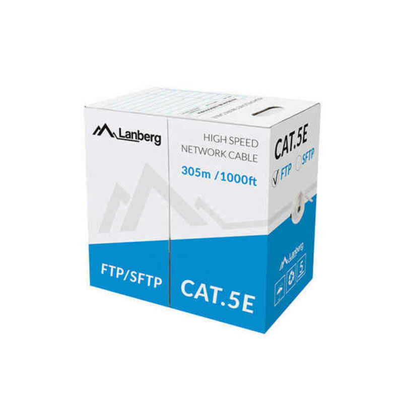 UTP Category 5e Rigid Network Cable Lanberg LCF5-10CC-0305-S Grey 305 m