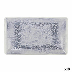 Serving Platter La Mediterránea Adhara Rectangular 25 x 15 x 2 cm (18 Units) (25 x 15 cm)