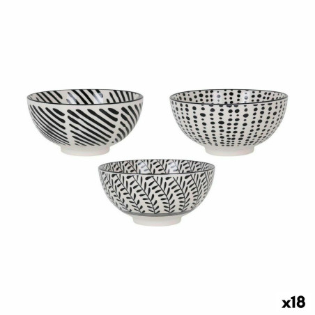 Bowl Alfares Nomi ø 15,5 x 7,7 cm Black 15 x 7,3 cm (18 Units)