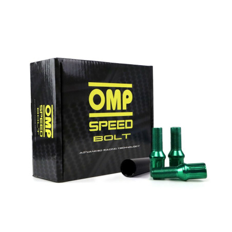 Set Nuts OMP 27 mm Green 20 uds M12 x 1,50