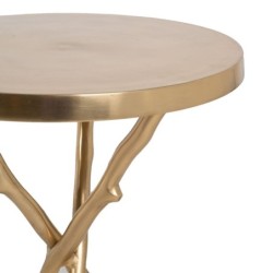 Side table Golden Metal Aluminium 41 x 41 x 52 cm