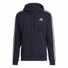 Men’s Hoodie Adidas Essentials 3 Stripes Navy Blue