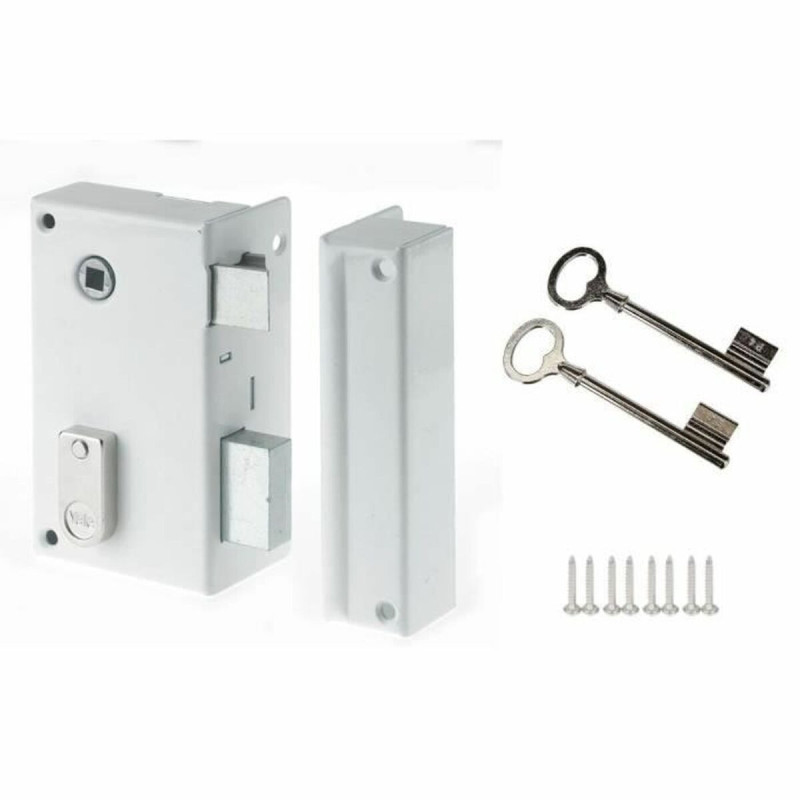 Lock Yale YAV37D  12,5 x 7 x 18 White Steel Rectangular Doors Vertical