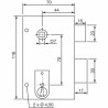 Lock Yale YAV37D  12,5 x 7 x 18 White Steel Rectangular Doors Vertical