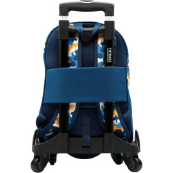 School Rucksack with Wheels Fortnite Blue Camouflage 42 x 32 x 20 cm