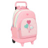 School Rucksack with Wheels BlackFit8 Globitos 33 x 45 x 22 cm Pink