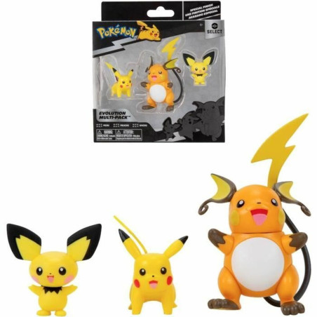 Set of Figures Pokémon Evolution Multi-Pack: Pikachu