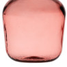 Decorative container Pink recycled glass 27 x 27 x 42 cm