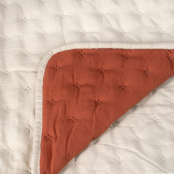 Bedspread (quilt) Beige Dark Red 180 x 260 cm