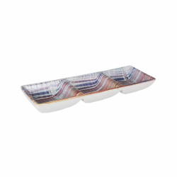 Snack tray La Mediterránea Boreal 3 Compartments 26 x 8,5 x 3,3 cm (24 Units)