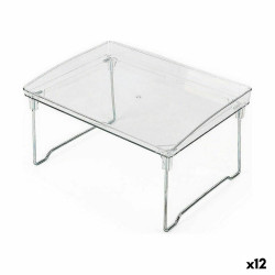 Plate Rack Confortime Foldable Transparent 31 x 22 x 16,8 cm (12 Units)