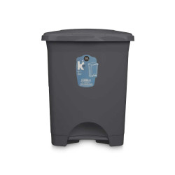 Pedal bin Anthracite Plastic 30 L (4 Units)