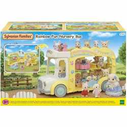 Dolls House Accessories Sylvanian Families 5744 Rainbow Fun Nursery Bus