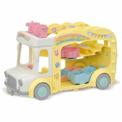 Dolls House Accessories Sylvanian Families 5744 Rainbow Fun Nursery Bus