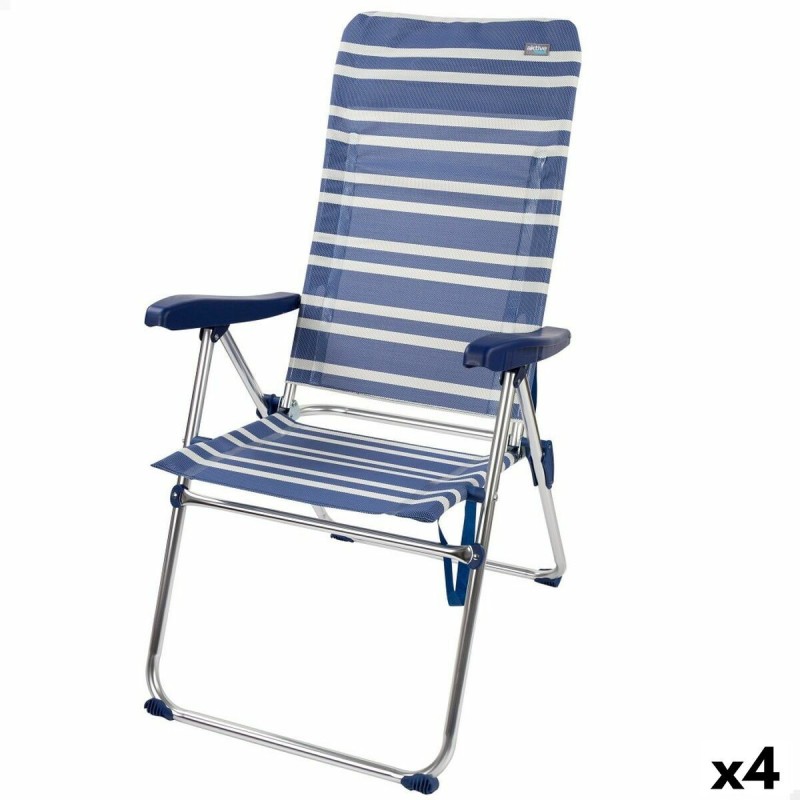 Folding Chair Aktive Mykonos 47 x 108 x 66 cm (4 Units)