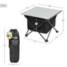 Folding Table Aktive Camping Pocket 38 x 30 x 34 cm (2 Units)