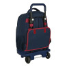 School Rucksack with Wheels F.C. Barcelona Corporativa Blue Maroon (33 x 45 x 22 cm)