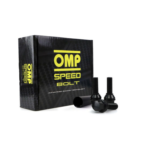 Set Nuts OMP 27 mm Black 20 uds M12 x 1,25