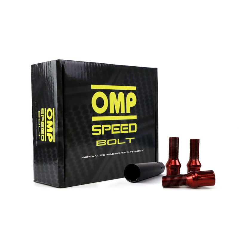 Set Nuts OMP 27 mm Red 20 uds M12 x 1,25