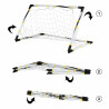 Football Goal Colorbaby 90 x 59 x 59 cm Foldable (4 Units)