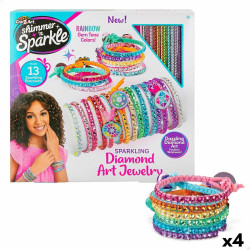 Bracelet Making Kit Cra-Z-Art Shimmer 'n Sparkle Plastic (4 Units)