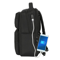 Laptop Backpack Sevilla Fútbol Club Premium 15,6'' Black (31 x 44 x 13 cm)