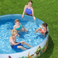 Inflatable Paddling Pool for Children Bestway Dinosaurs 244 x 46 cm