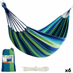 Hammock Aktive Blue 200 x 0,4 x 100 cm (6 Units)