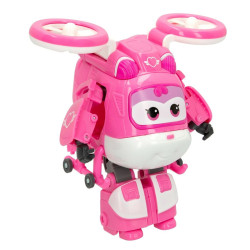 Transformable Super Robot Super Wings Dizzy Helicopter 10,5 x 13,5 x 14,5 cm Pink (6 Units)