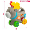 Pull-along toy Winfun Elk 17 x 17 x 7,5 cm (6 Units)