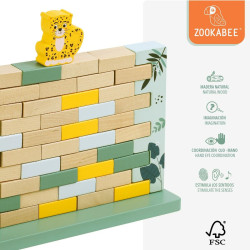 Construction set Woomax animals 44 Pieces (6 Units)