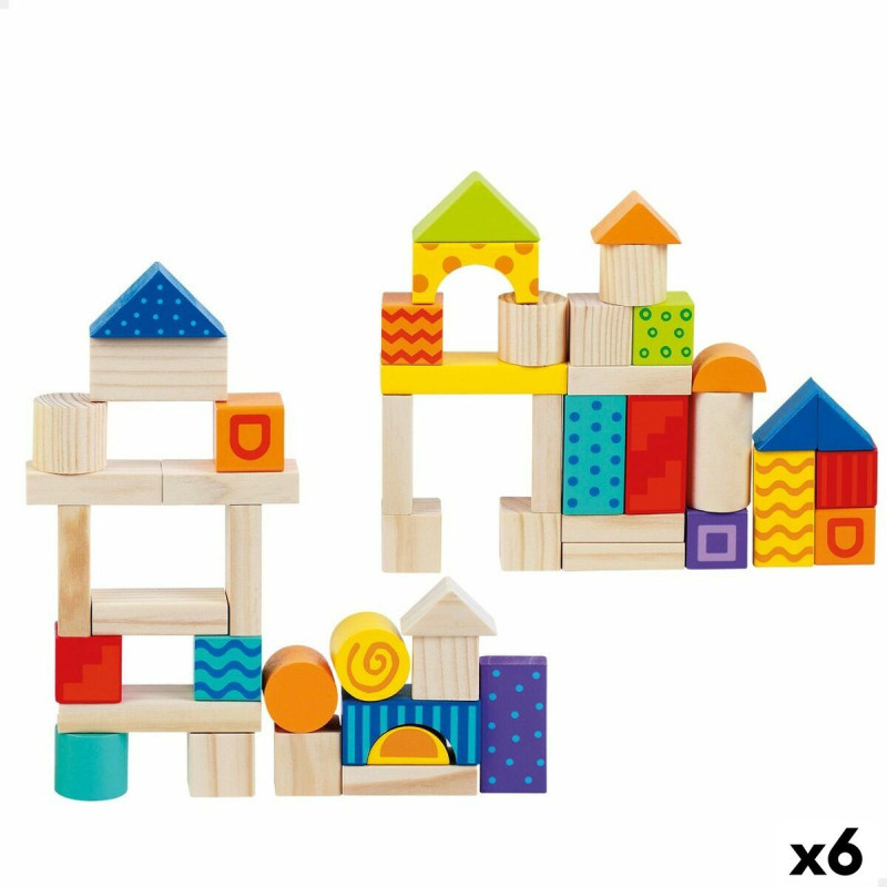 Construction set Woomax 50 Pieces (6 Units)